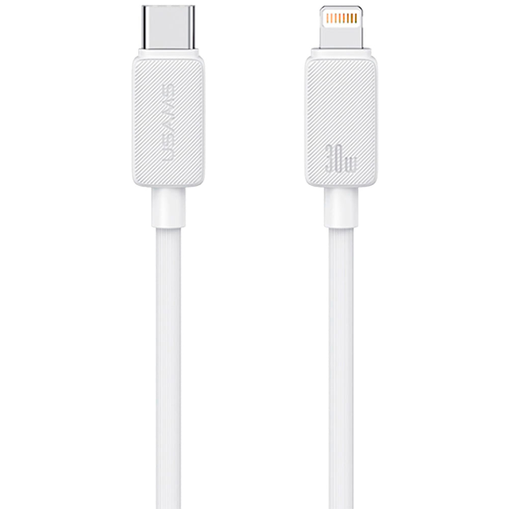 Cable de Carga USAMS Tipo C a Iphone 30W 1m Blanco