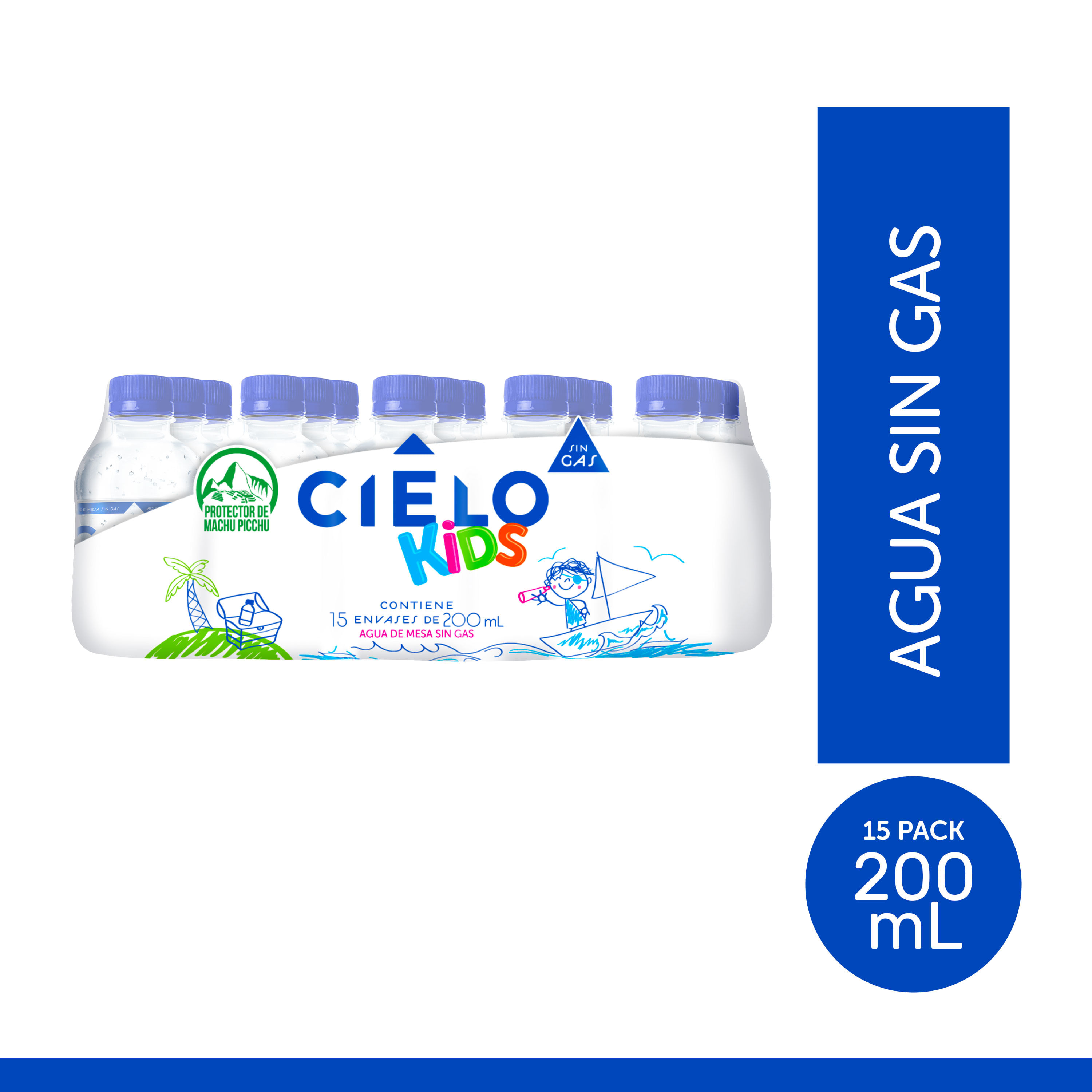 Agua CIELO Kids Botella 200ml Paquete 15un