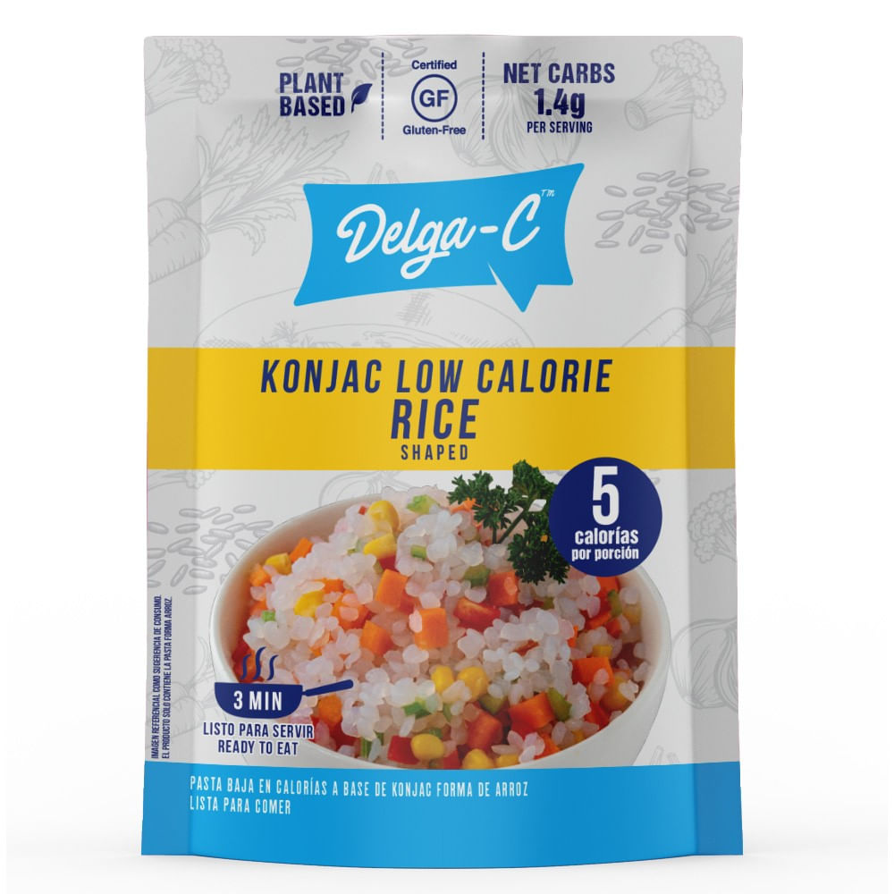 Arroz DELGA-C Konjac Bajo en Calorías Doypack 270g