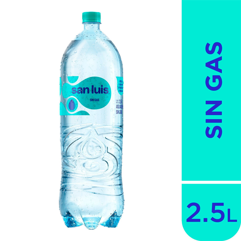 Agua Mineral SAN LUIS sin Gas Botella 2.5L