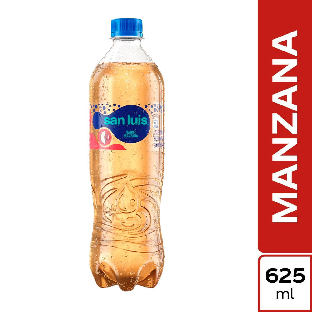 Agua con Gas SAN LUIS Sabor a Manzana Botella 625ml