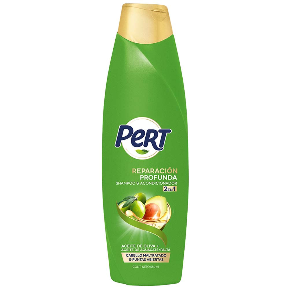 Shampoo PERT 2e1 Reparación Aceite Oliva Frasco 700ml