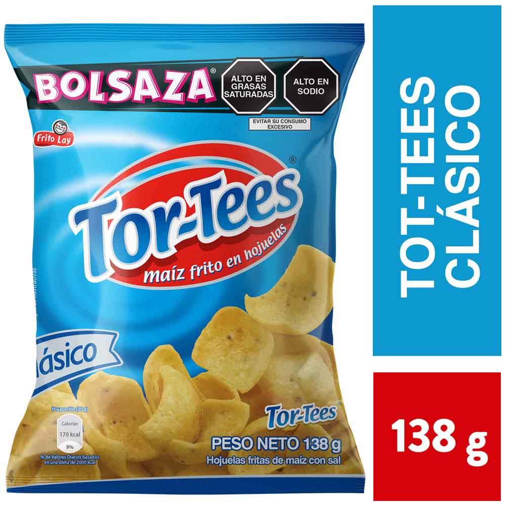 Piqueos TORTEES con Sal Bolsa 138g