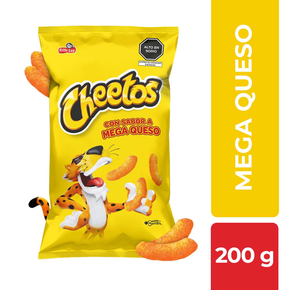 Piqueos Horneados CHEETOS Mega Queso Bolsa 200g