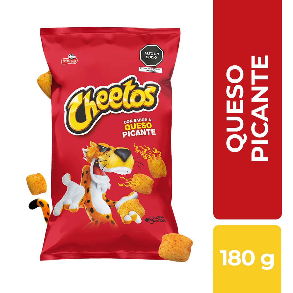 Piqueos CHEETOS Queso Picante Bolsa 180g