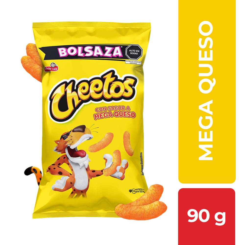 Piqueos CHEETOS Mega Queso Bolsa 90g