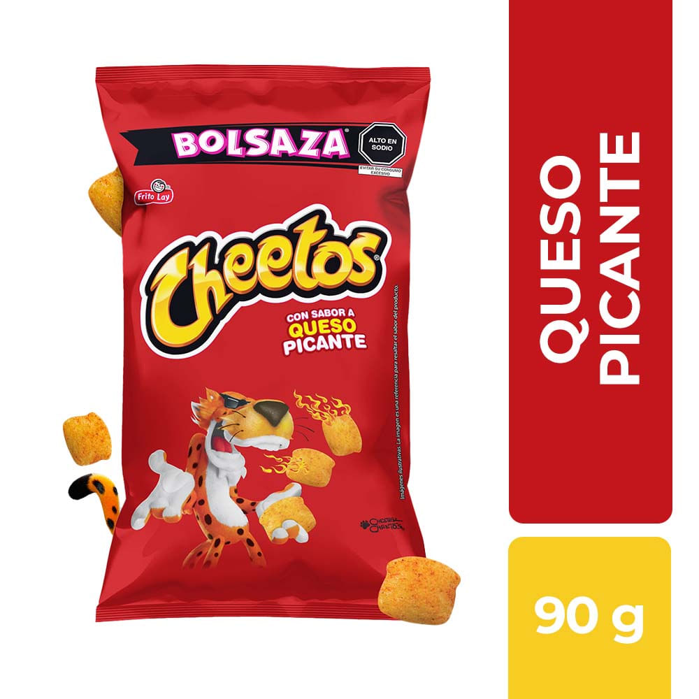 Piqueos CHEETOS Queso Picante Bolsa 90g