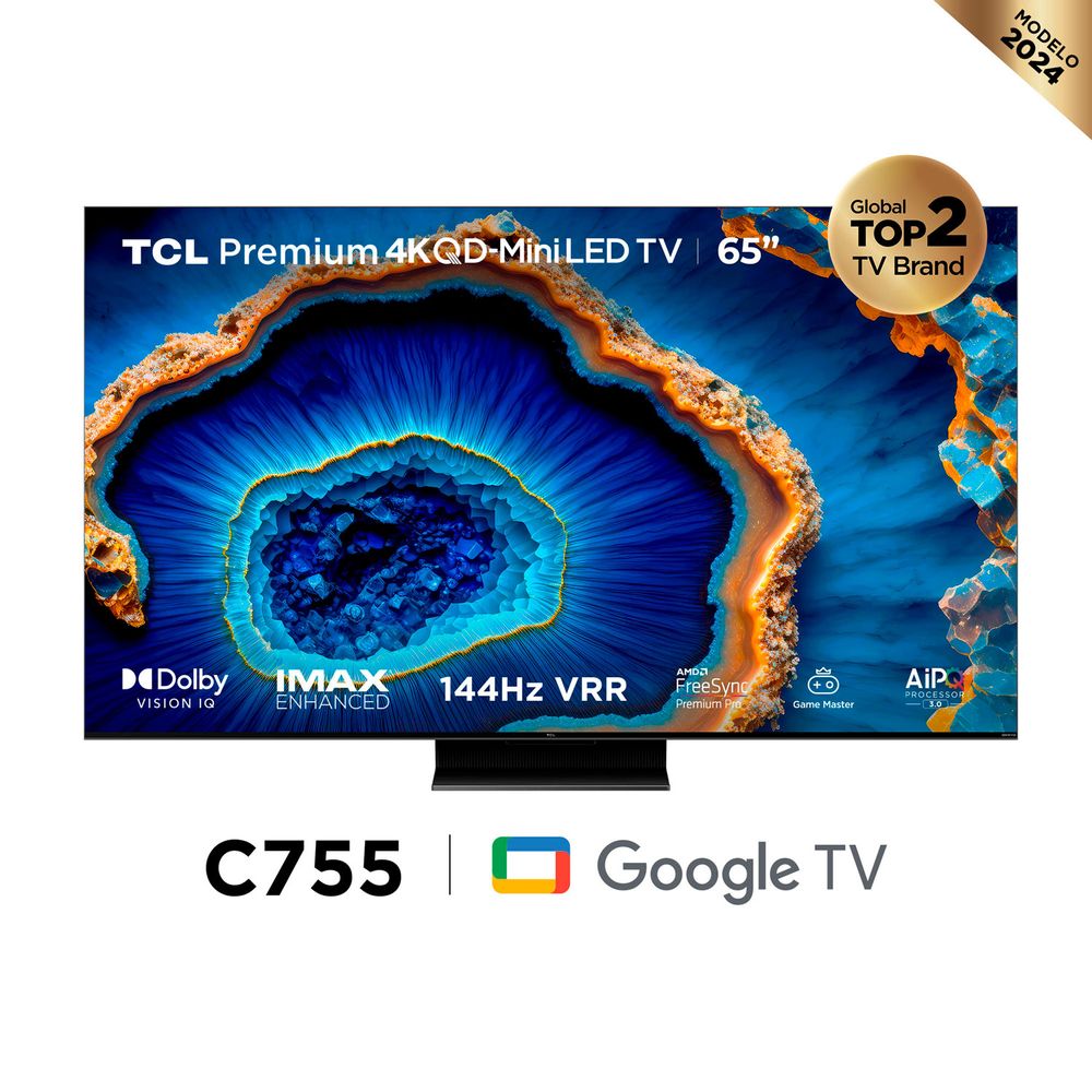 Televisor TCL 65" 65C755 QD-MiniLED Google Tv 4K Ultra HD