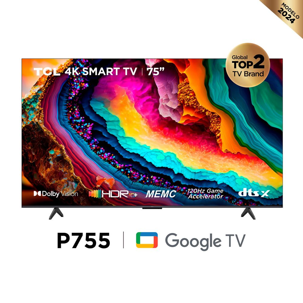 Televisor TCL 75" 75P755 4K Ultra HD Google TV