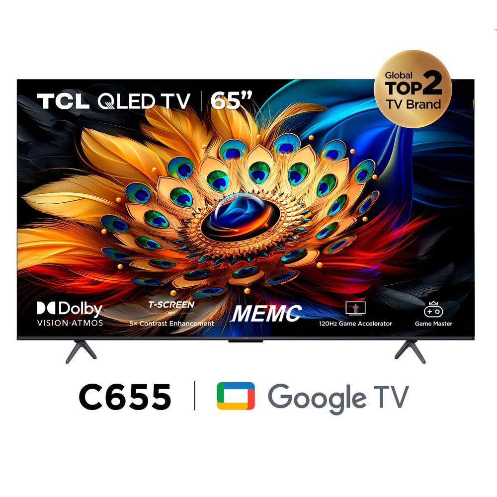 Televisor TCL 65" 65C655 QLED Google TV 4K Ultra HD