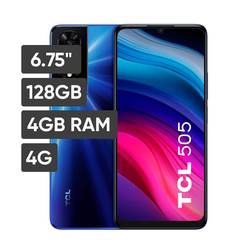 Smartphone TCL 505 6.75" 4GB 128GB 50 MP +2 MP Ocean Blue