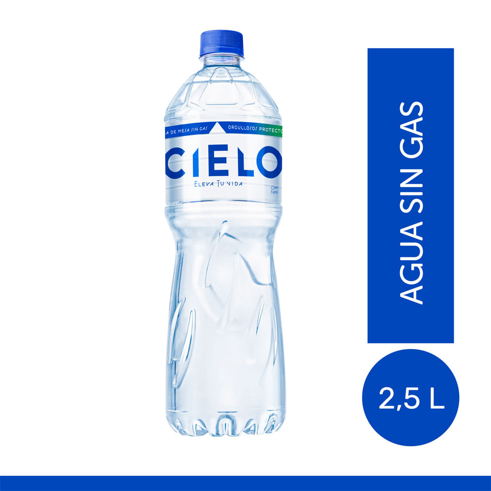 Agua sin Gas CIELO Botella 2.5L