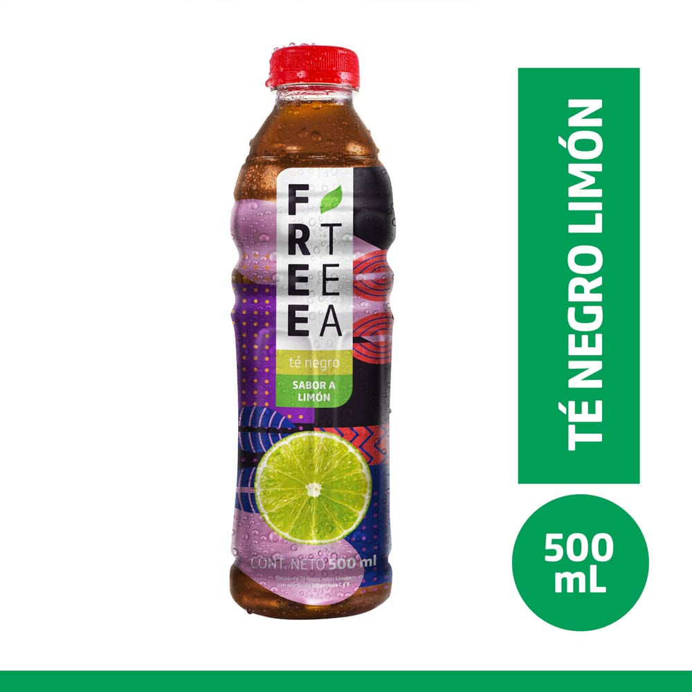 Té Negro FREE TEA Sabor Limón Botella 500ml