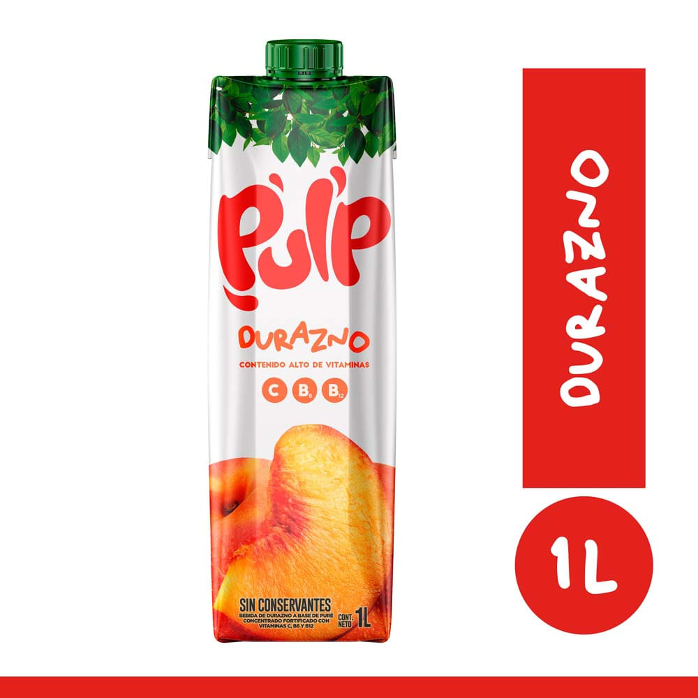 Bebida PULP Durazno Caja 1L