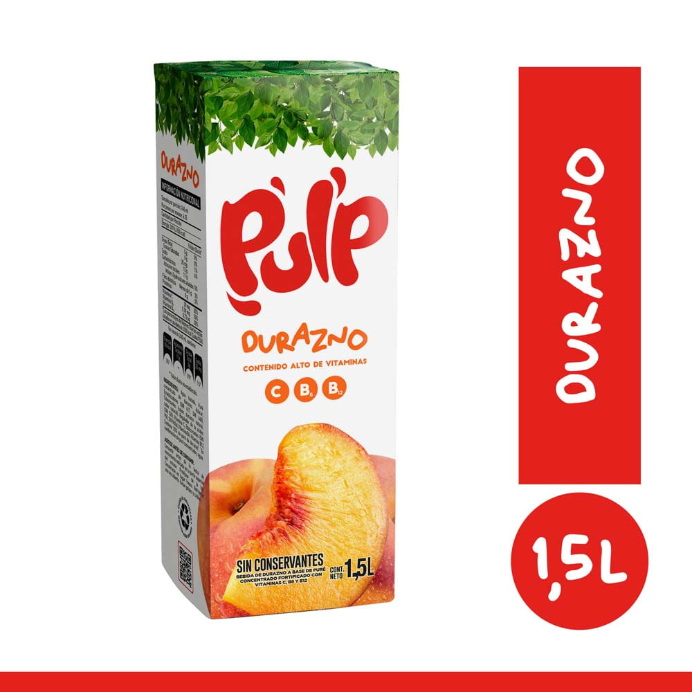 Bebida PULP Durazno Caja 1.5L