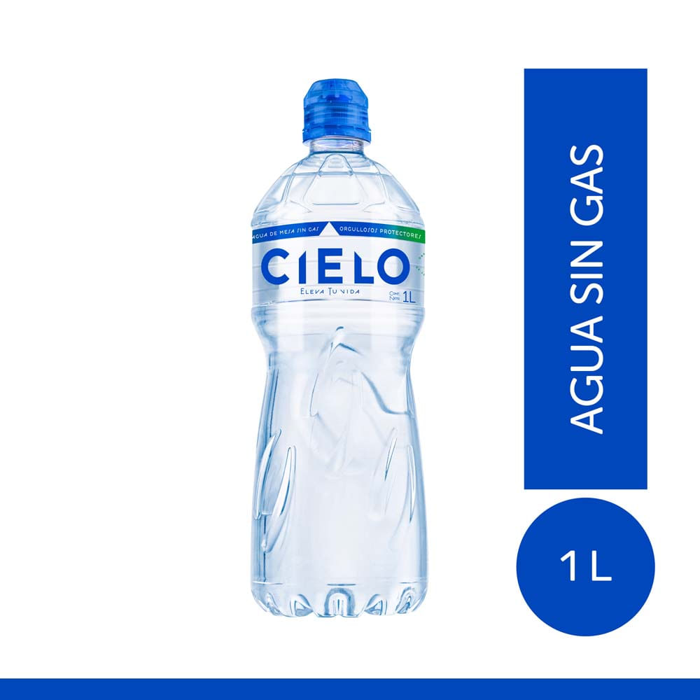 Agua sin Gas CIELO Tapa Sport Botella 1L