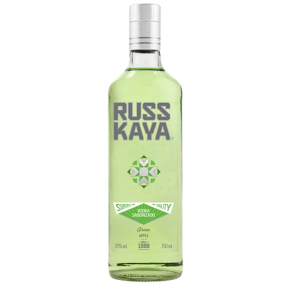 Vodka RUSSKAYA Green Apple Botella 750ml