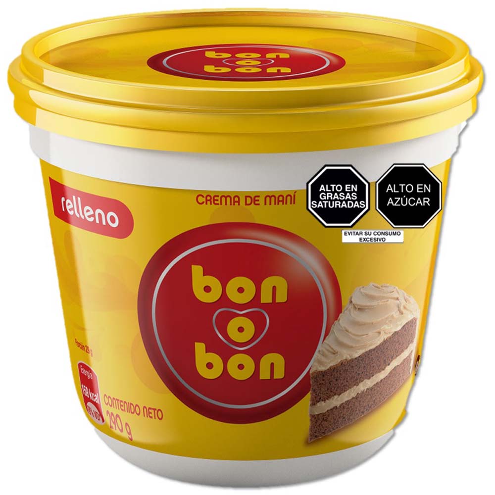 Crema de Maní BON O BON Pote 290gr