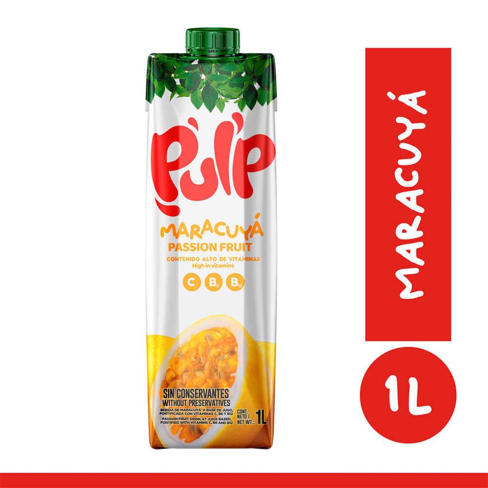 Bebida PULP Maracuyá Caja 1L
