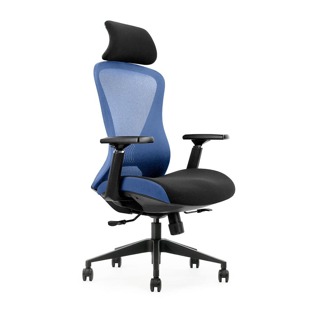 Silla Gamer Ergonómica Evox K2-BH-12 Azul Claro