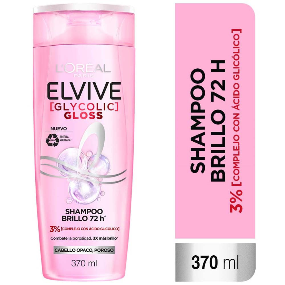 Shampoo ELE Glycolic Gloss Frasco 370ml