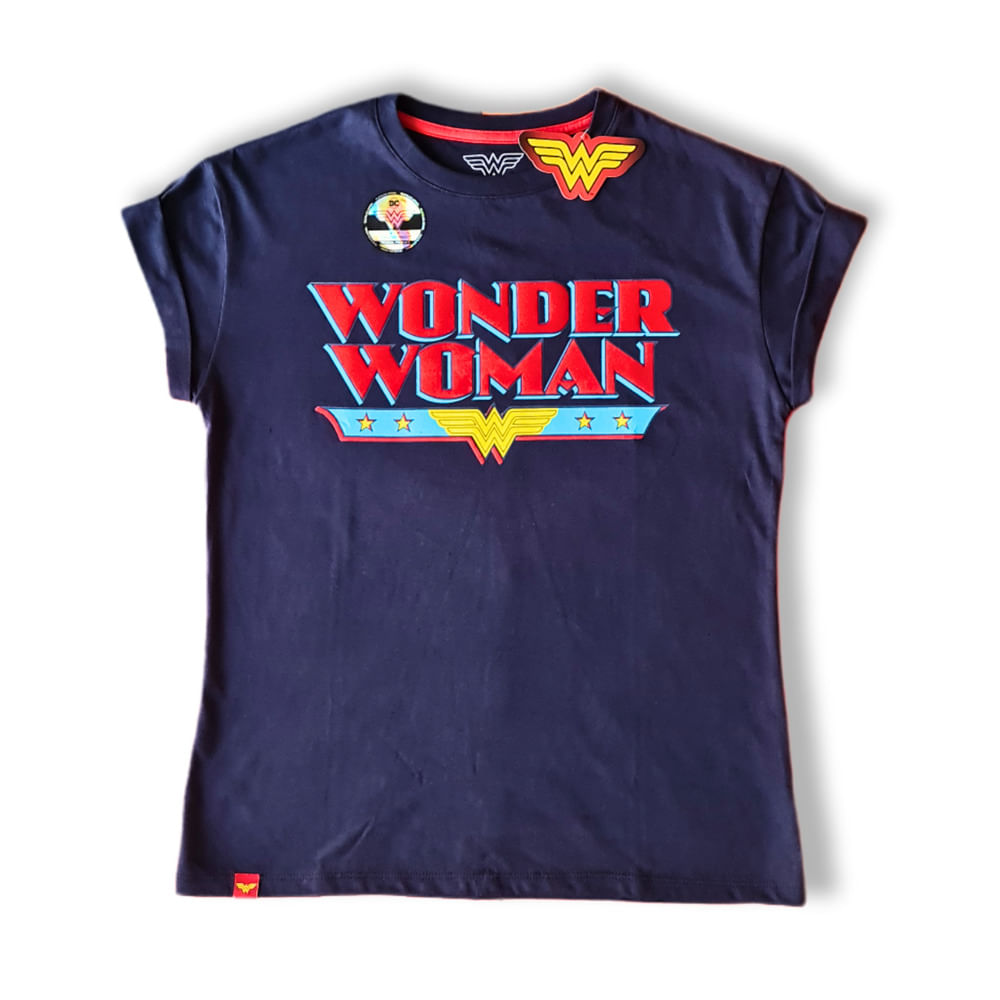 Polo Mujer Wonder Woman Azul