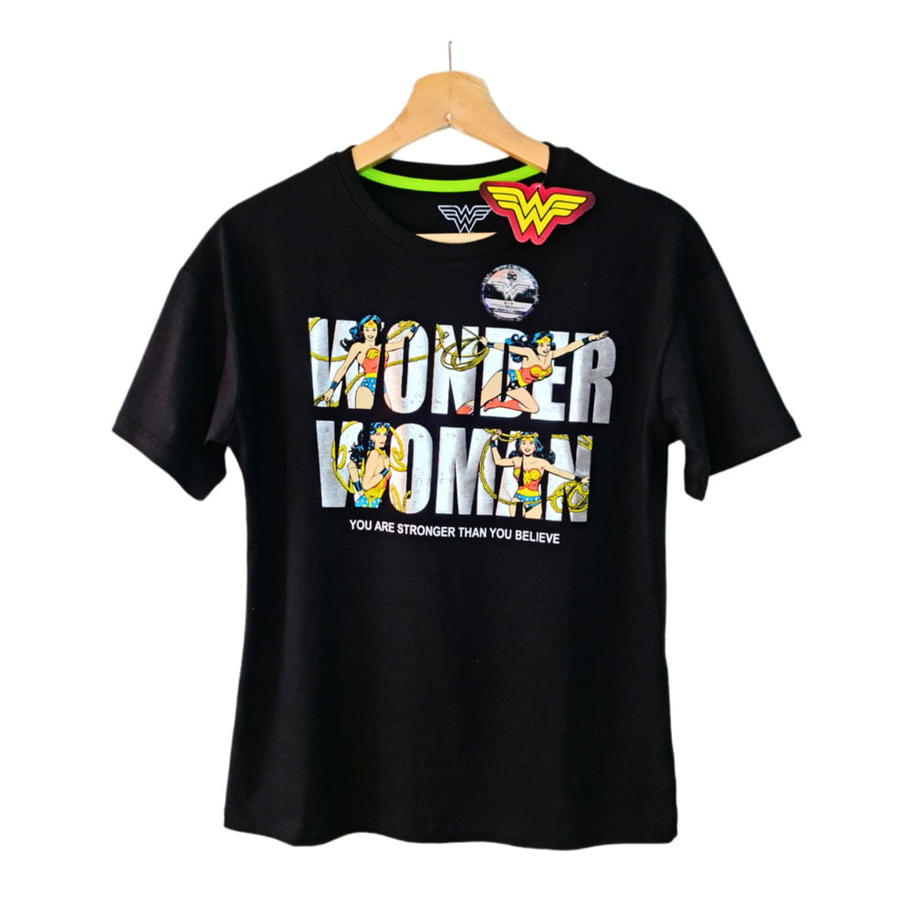 Polo Mujer Wonder Woman Letras