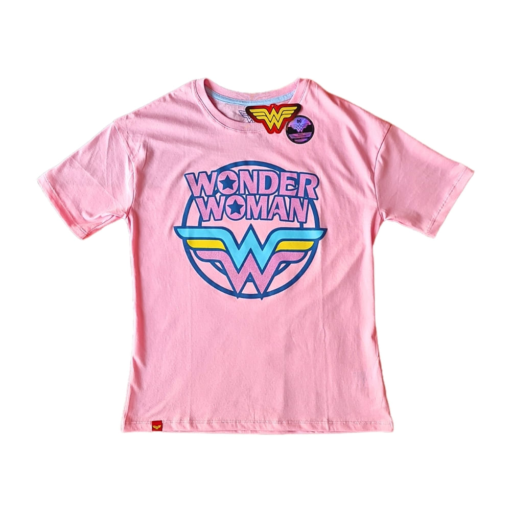 Polo Mujer Wonder Woman Rosado