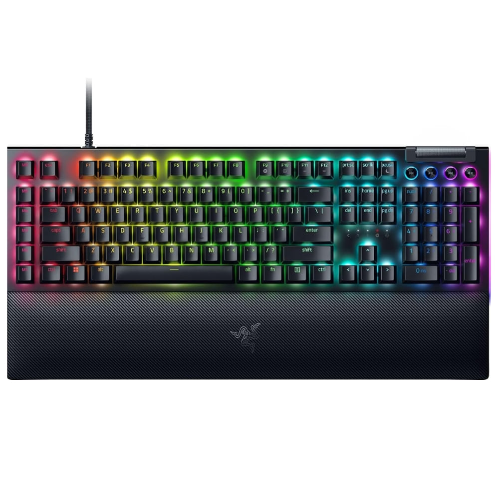 Teclado Gamer Razer Blackwidow V4 USB C Mecánico Switch Verde