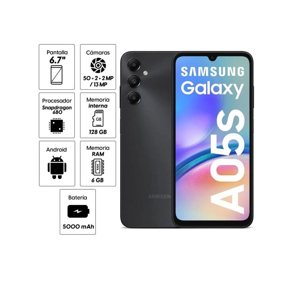 Smartphone Samsung Galaxy A05S Dual Sim SM-A057M 6GB RAM 128GB