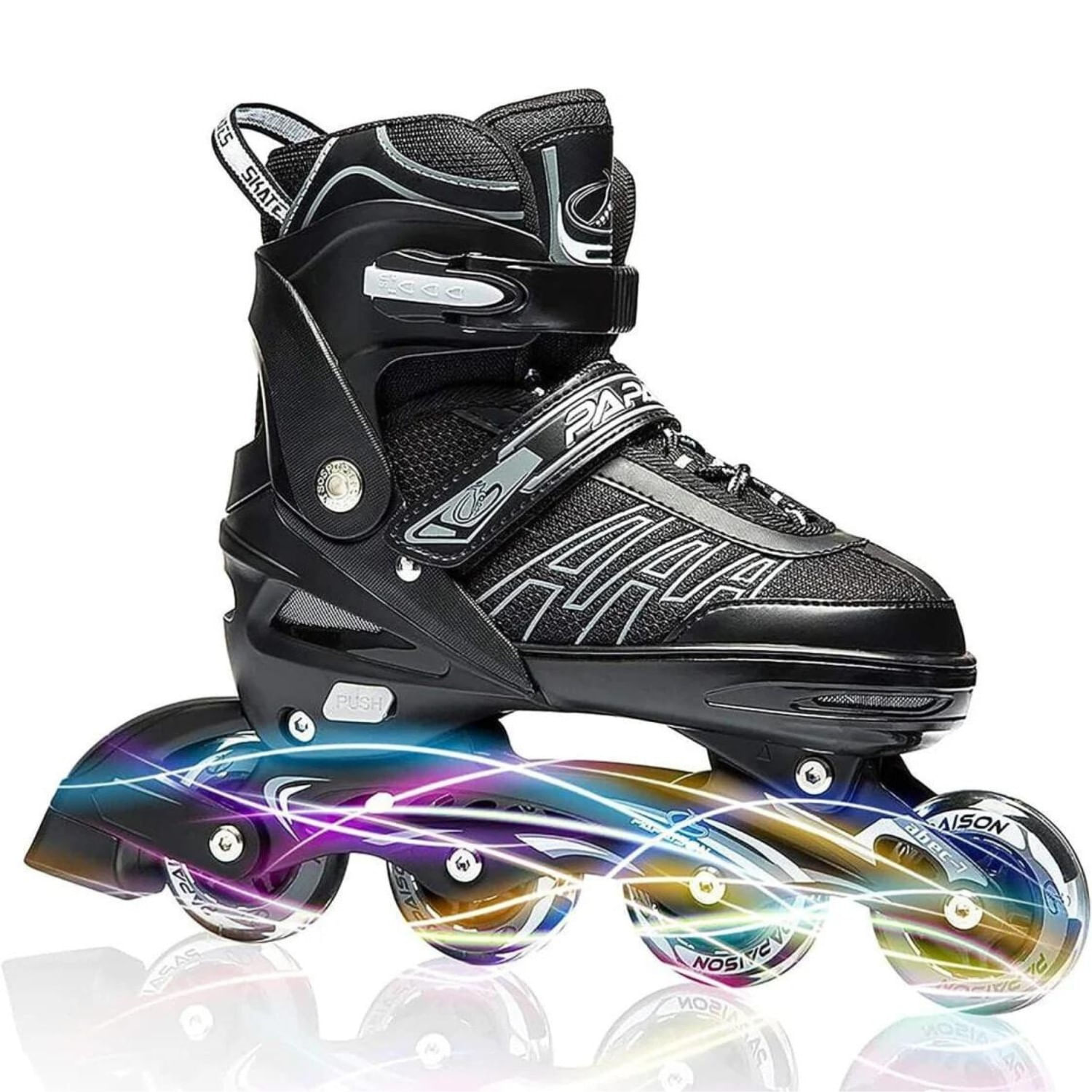 Patines Inline Skates MOD 301 - BK - T/40-41-42 Expandibles