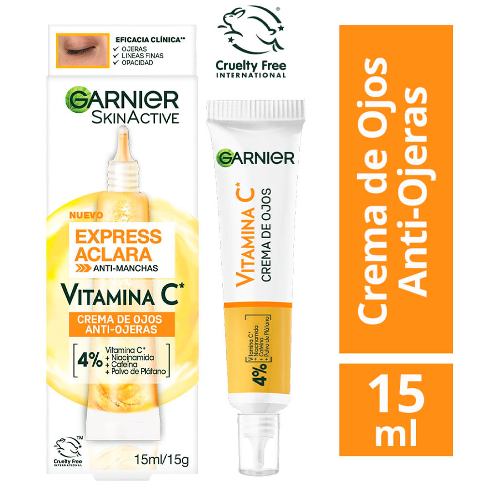 Crema de Ojos GARNIER Express Aclara Tubo 15ml