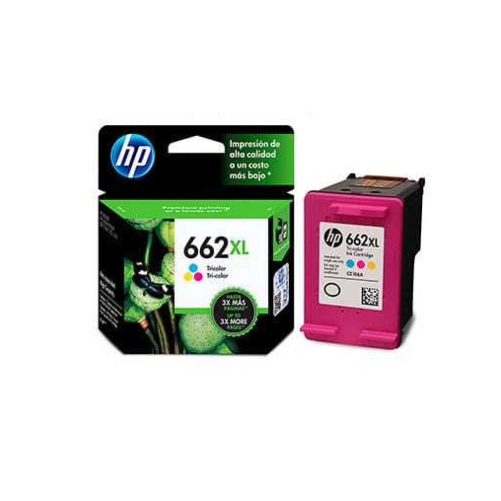 Cartucho de Tinta HP 662XL Tricolor Original CZ106AL