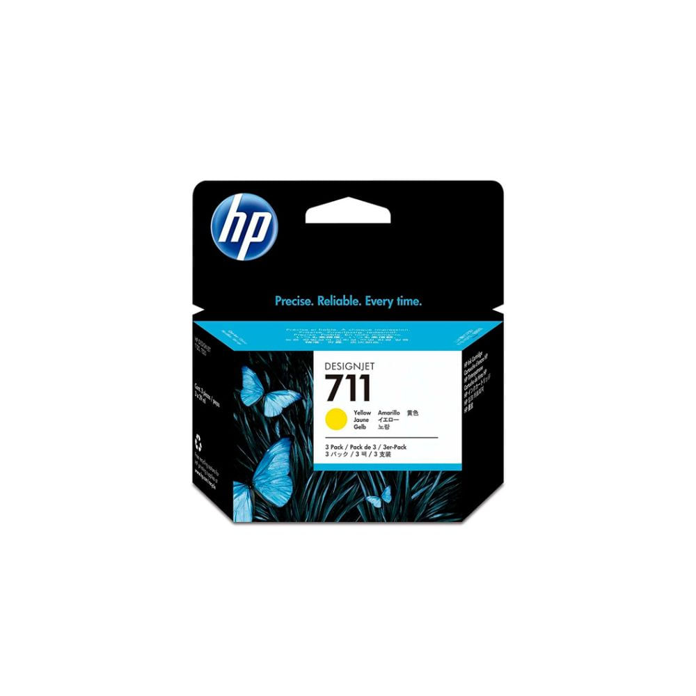 Cartucho de Tinta HP 711 Amarillo Original 29ml CZ132A