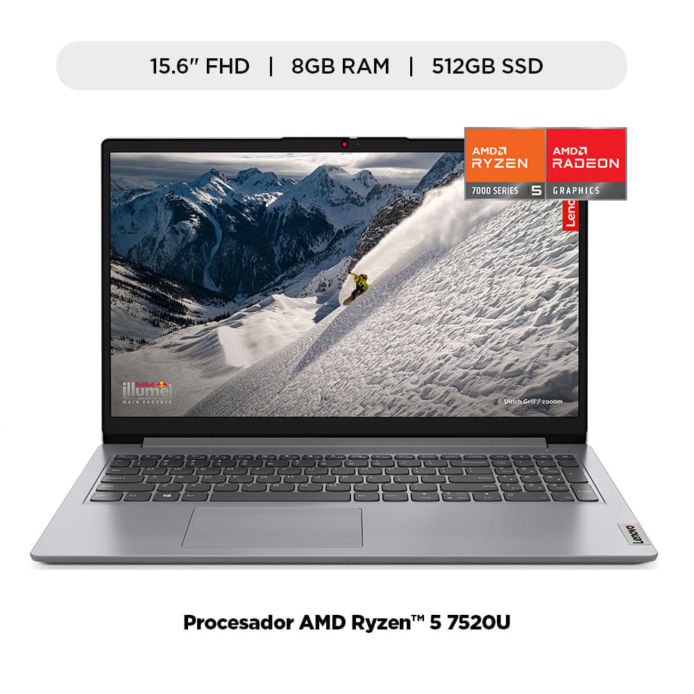 Laptop Lenovo NB IP 1 15AMN7 R5-7520U 8GB RAM 512GB SSD  15.6"