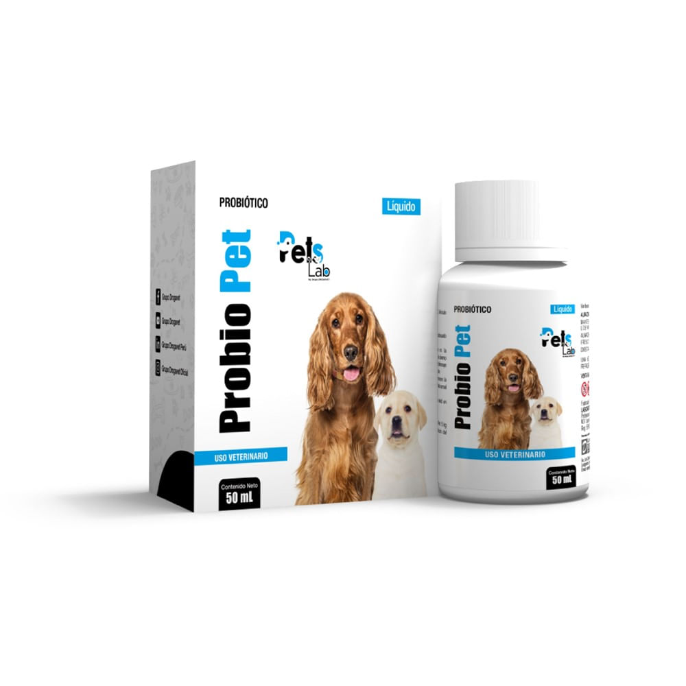 Probiótico natural para mascotas PROBIO PET 50 ML PETS LAB