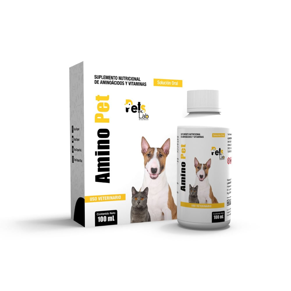 Vitamina para mascotas AMINO PET 100 ML PETS LAB