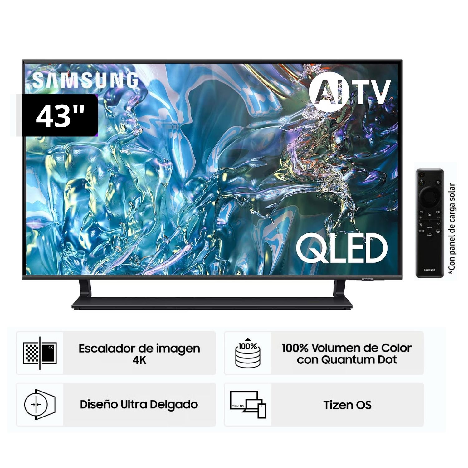 Televisor Samsung QLED Tizen OS Smart Tv 43" 4K QN43Q65DAGXPE