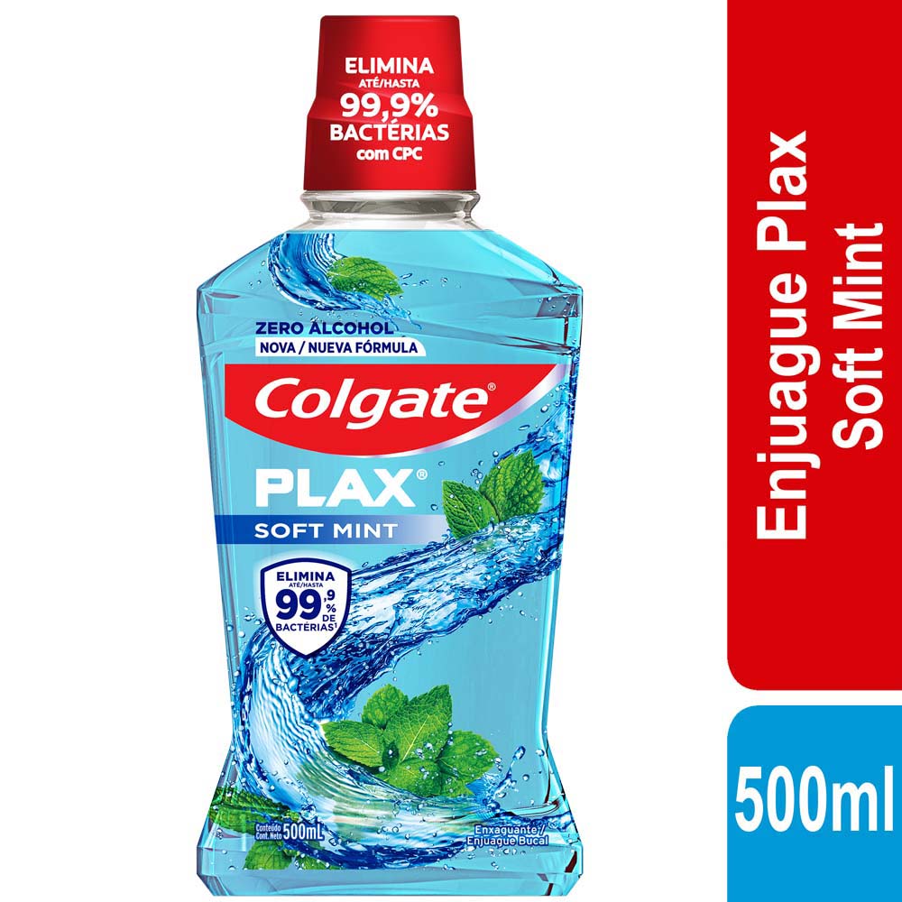 Enjuague Bucal COLGATE Plax Sin Alcohol 500ml