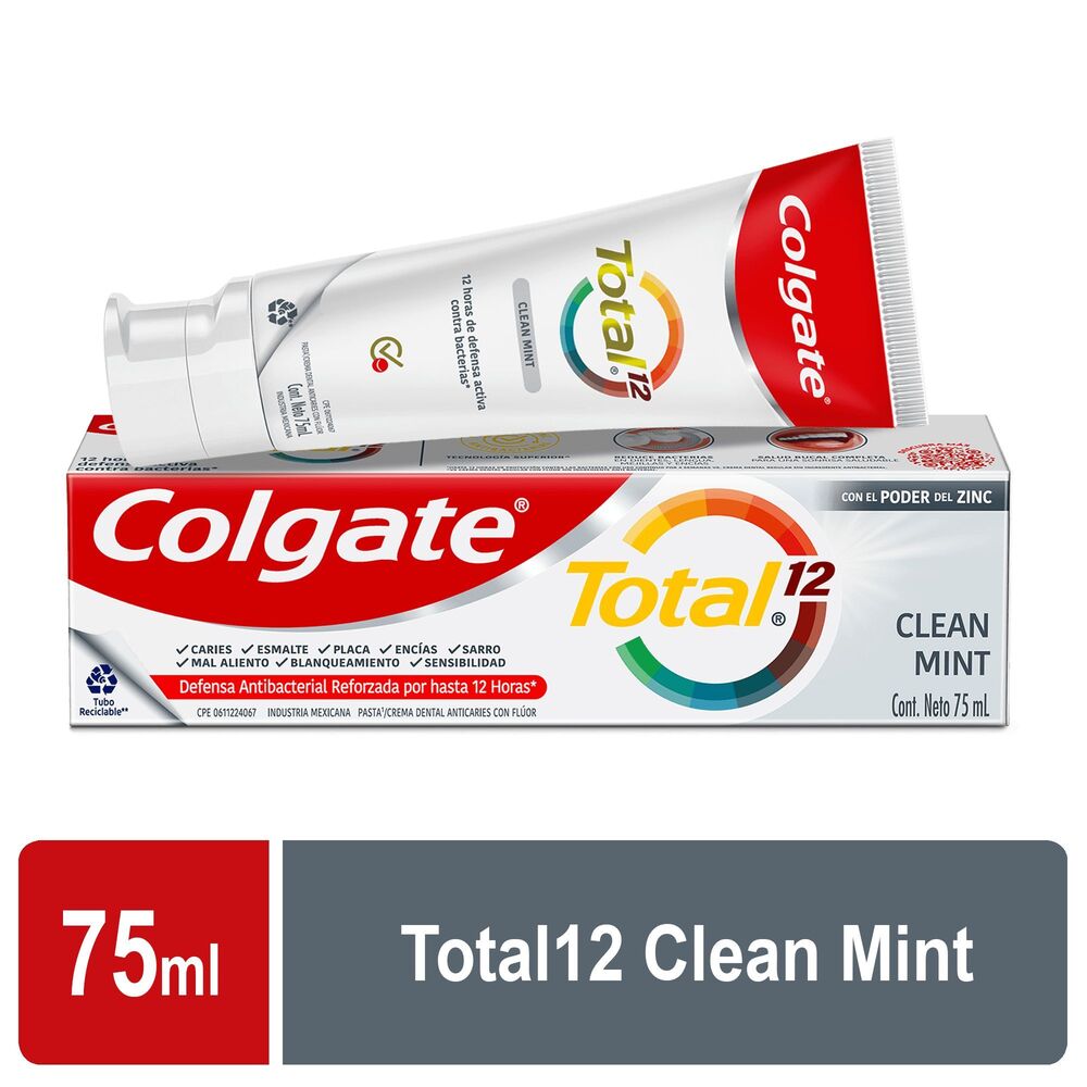 Pasta Dental COLGATE Total 12 Clean Mint 75ml