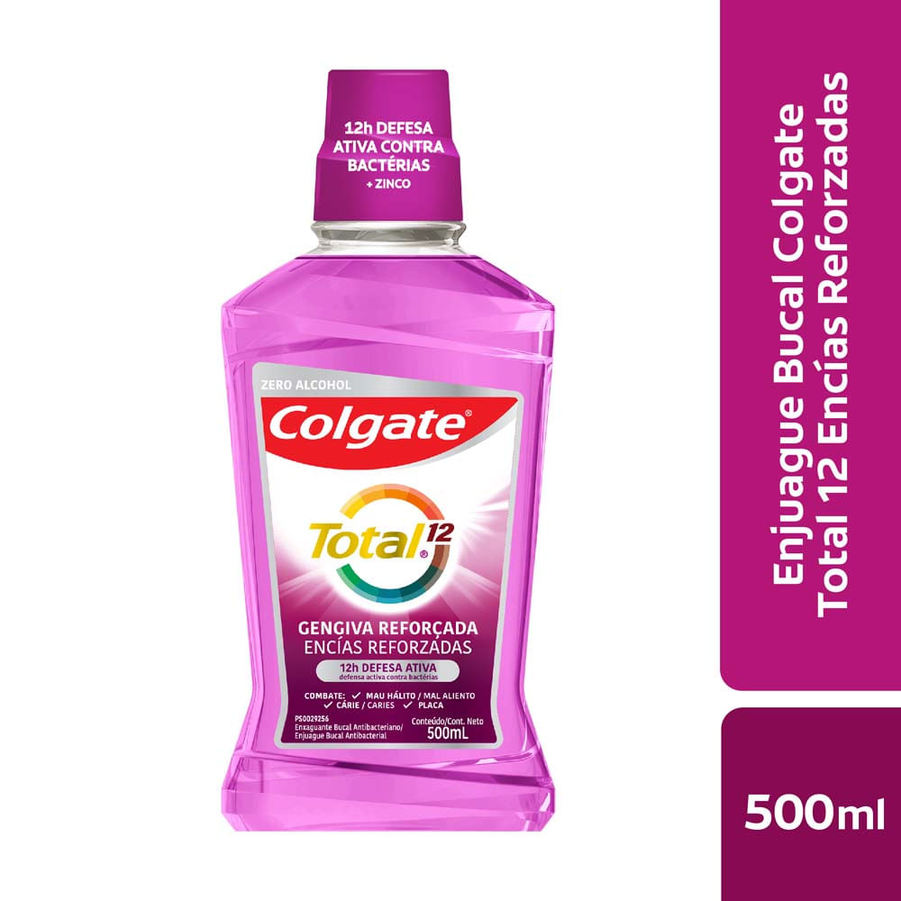 Enjuague Bucal COLGATE Total 12 Encías Reforzadas x500ml