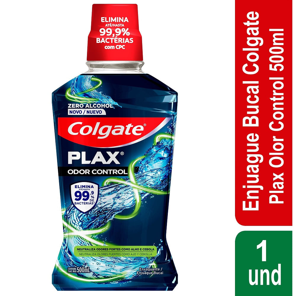 Enjuague Bucal COLGATE Plax Odor Control x500ml