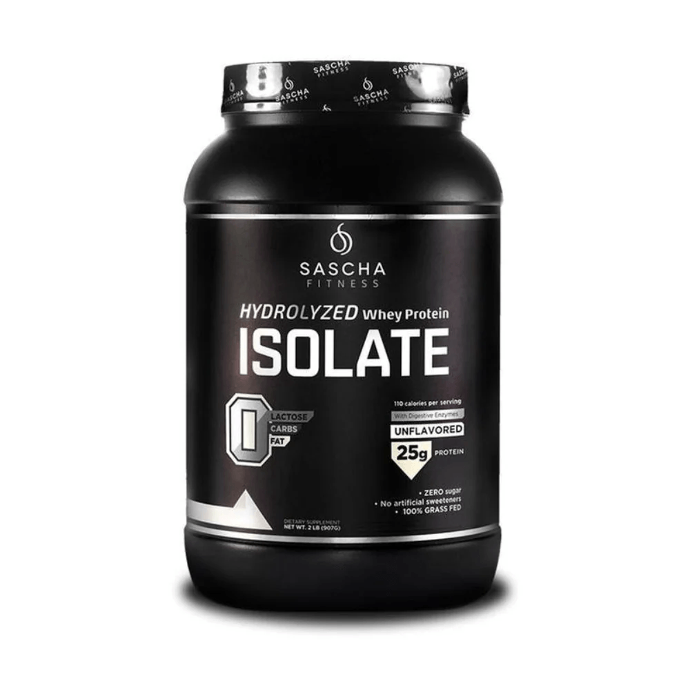 Sascha Fitness Hydrolyzed Whey Proteina Isolate 100% Unflavored