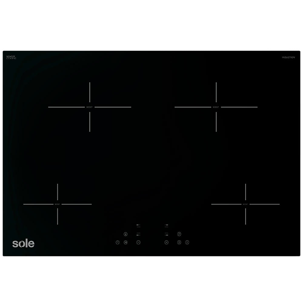 Cocina Eléctrica SOLE SOLCO051 4 Quemadores  Vidrio