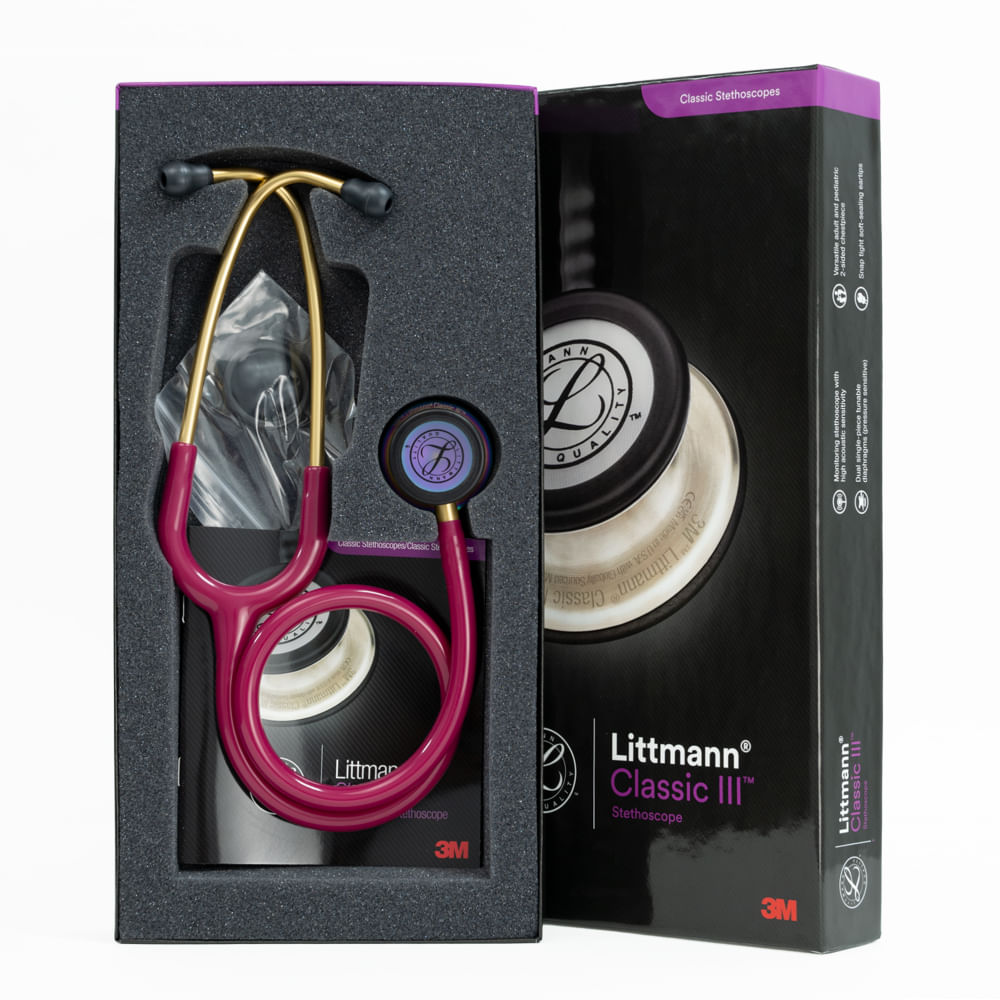 Estetoscopio Littmann® Classic III™ Frambuesa Arcoíris Código 5806