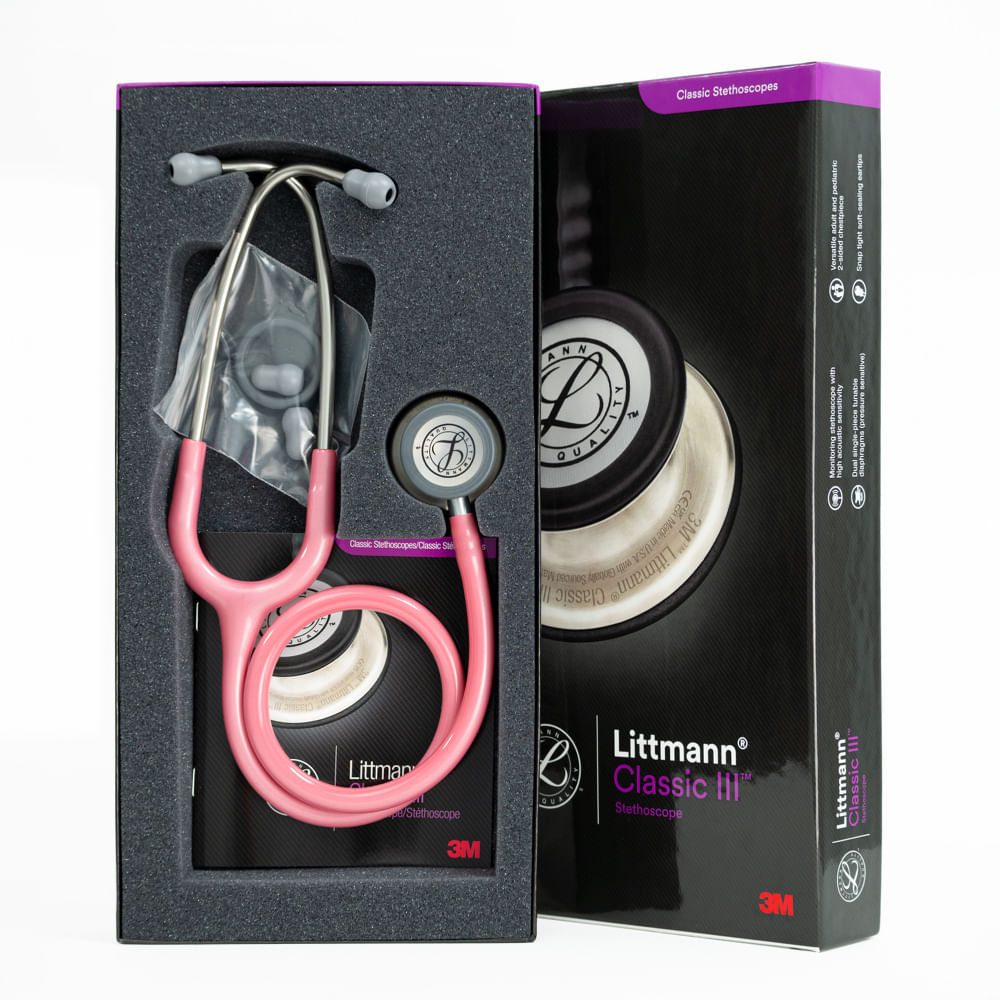 Estetoscopio Littmann® Classic III™ Rosado Perla Código 5633