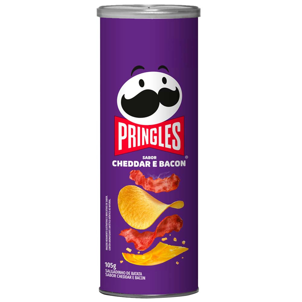 Papas PRINGLES Cheddar & Bacon Lata 105g