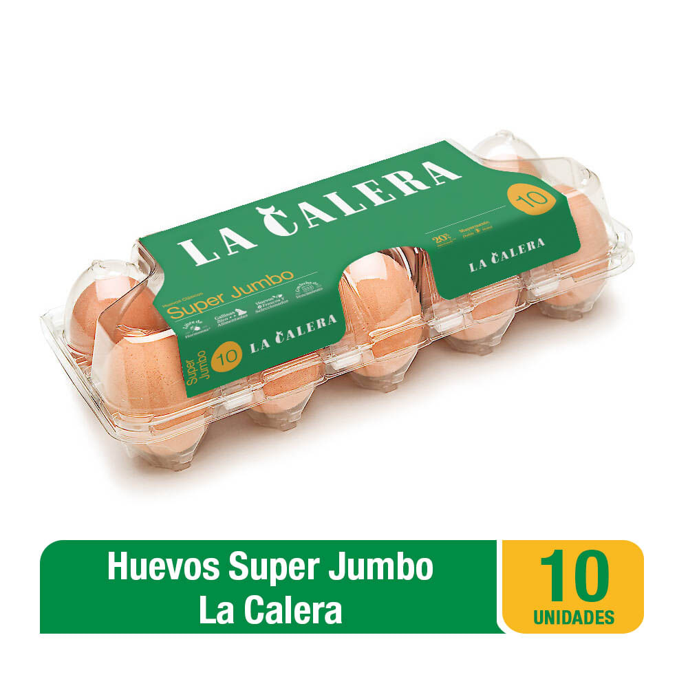 Huevos LA CALERA Súper Jumbo Paquete 10un