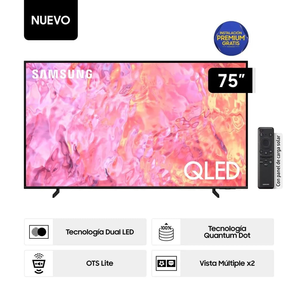 Televisor Samsung Smart TV 75" QLED 4K - QN75Q60CAGXPE