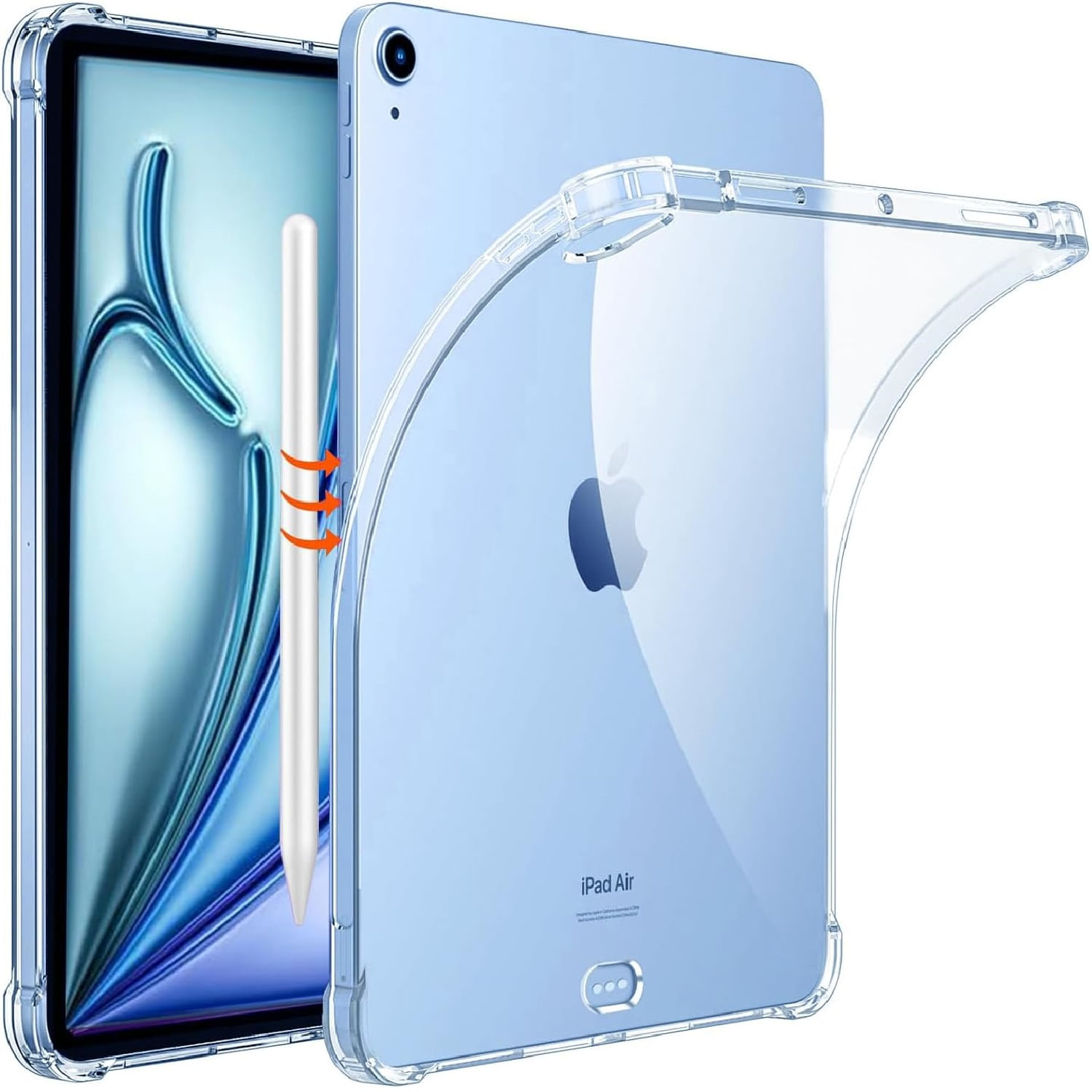 Funda Tpu Protección Total y Transparente para TU iPad Air 13 pulgadas M2 (2024)